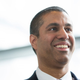 Pai at today’s speech. Getty.